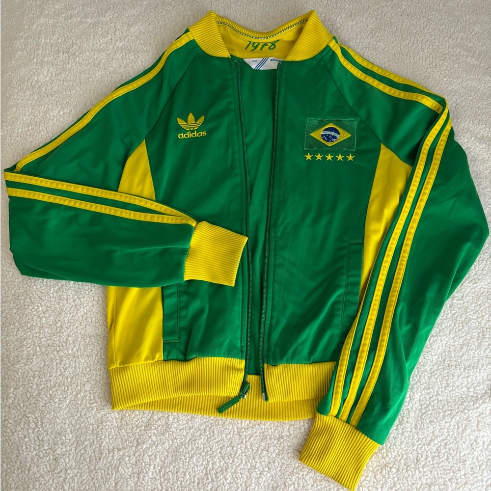 ADIDAS WOMENS BRAZIL 1978 FIFA WORLD CUP TRACK JACKET